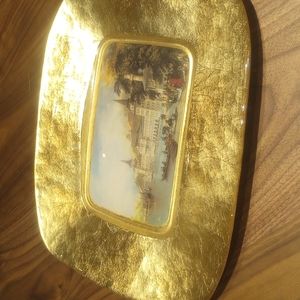 Decorative Turkish Gold Plate Kuleli Military School NWT